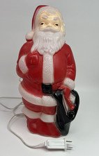 Vintage Blow Mold Santa Claus Empire Tabletop 1968 Christmas Light Up 13" USA