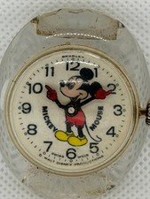 Vintage Bradley Mickey Mouse Watch – Swiss Made – As Is / Parts or Repair