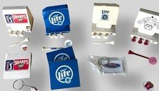 Vintage Golf Advertising Lot Miller Lite Sharp’s Red Dog Tee Holders PGA Promos