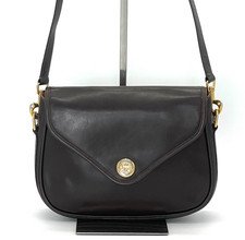 Vintage GUCCI Interlocking Shoulder bag Crossbody bag Leather Authentic