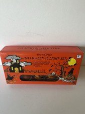 Vintage, In Box, Halloween Blow Mold Pumpkin Light Set..