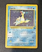 Vintage Lapras (10/62) Fossil Holo Rare Unlimited - Pokemon WOTC 1999