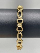 Vintage Paolo Gucci Gold-Tone 8" Link Bracelet