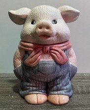 Vintage Pig In Overalls Cookie Jar