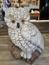 VTG 1970s VERY LARGE 24” Ceramic Owl Decor Dated 1978 Perfect Condition! RARE