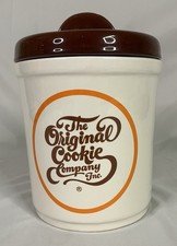 VTG 70s 80s The Original Cookie Company/ Co Ceramic Cookie Jar WITH LID