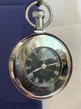 Vtg Sears Pocket Watch No Jewels Unadjusted Smiths Ind Great Britain *RUNNING*