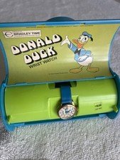 1970's Donald Duck wrist watch No. 6825 new in case. swiss movement