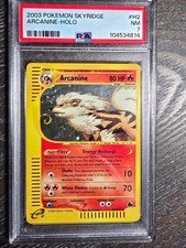 2003 POKEMON SKYRIDGE #H2 ARCANINE HOLO PSA 7 with swirl new cert