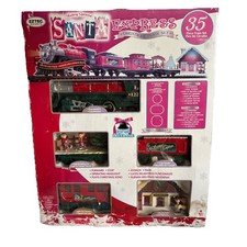 2017 SANTA EXPRESS Train Set Christmas EZTEC 35 Piece - BOX IS IN BAD CONDITION