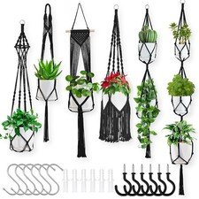 6-Pack Handmade Macrame Plant Hangers