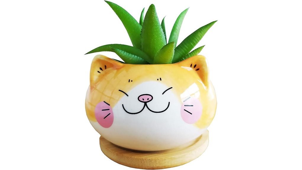 adorable animal plant pots