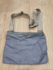 Auth vintage 90's PRADA Blue Nylon Unisex Crossbody Shoulder Bag used