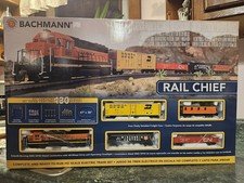 Bachmann Trains - Rail Chief 130 Piece Electric Train Set - HO Scale# 00706- NEW