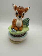 Bambi Musical Collectibles Figurine Schmid 6" Walt Disney Company *works