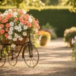 bicycle planters for gardens