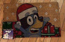 Bluey Christmas Coir Door Mat 18 X 28” Holidays Cartoon Kids NEW