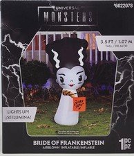 Bride of Frankenstein Halloween Inflatable Air Blown 2025 Gemmy 3.5 FEET NEW