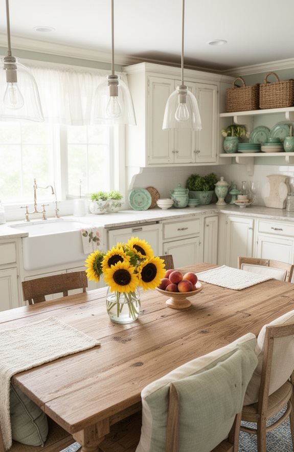 bright stylish kitchen lighting