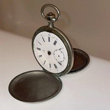C 1910 antique Omega pocket watch ticking project cal 18spb Swiss vintage