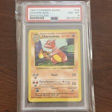 Charmeleon #24 SHADOWLESS-1999 Pokemon PSA 8