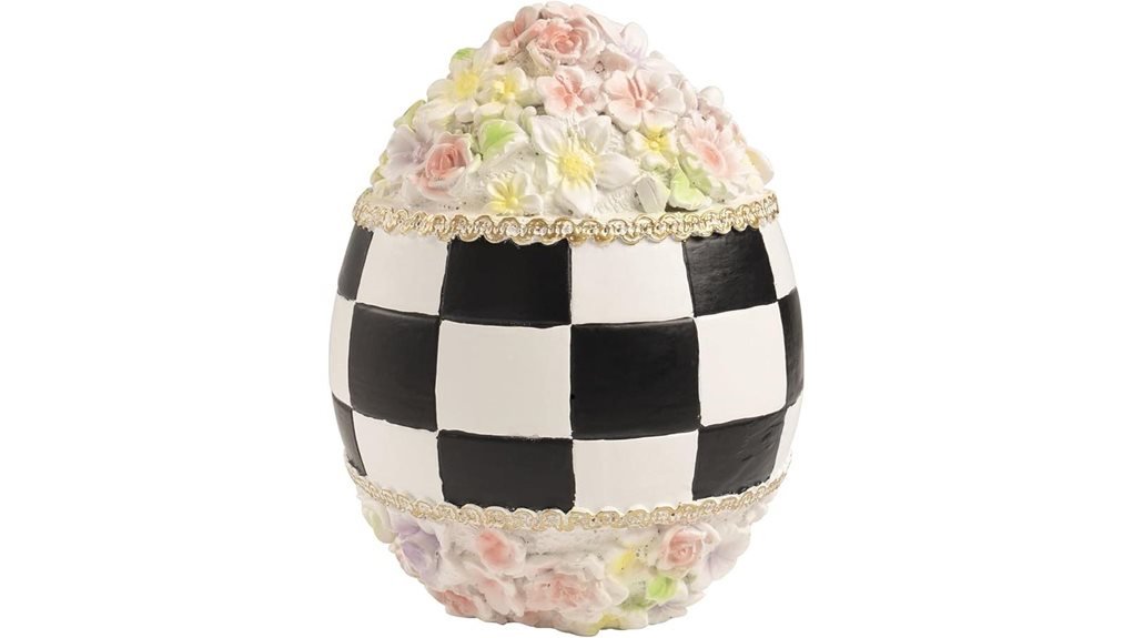 checkered easter egg centerpiece