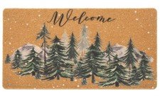 Christmas Coir Door Mat Non Slip Winter Holiday 17 x 29