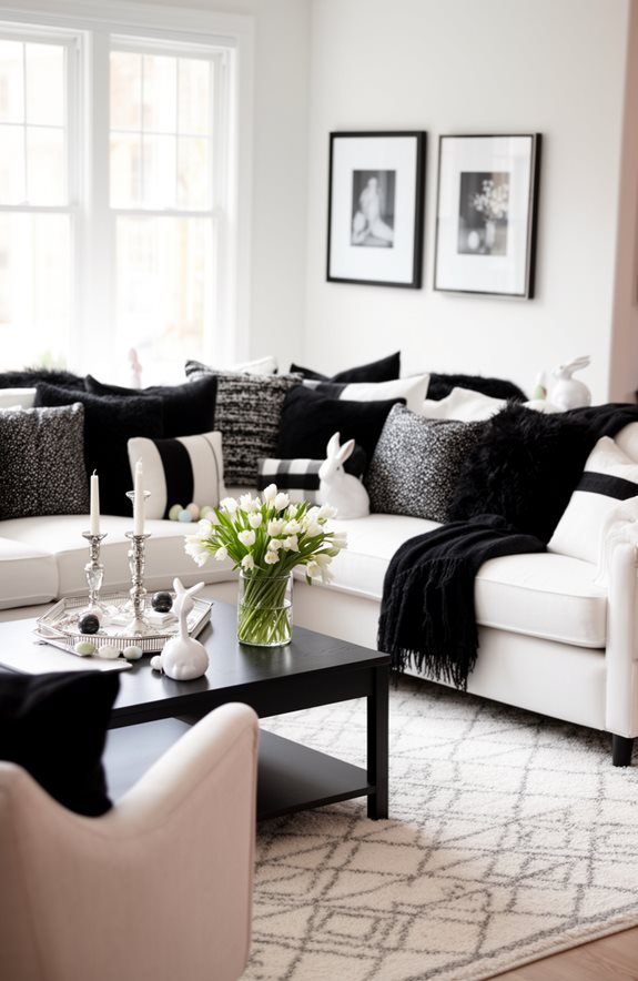 contrast with black accents