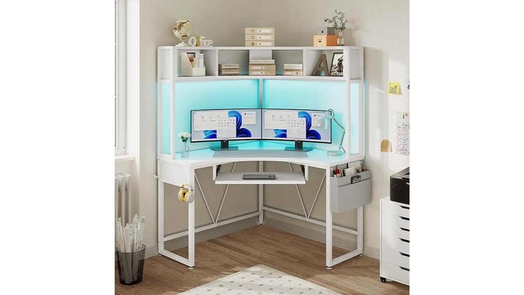 corner desk with hutch