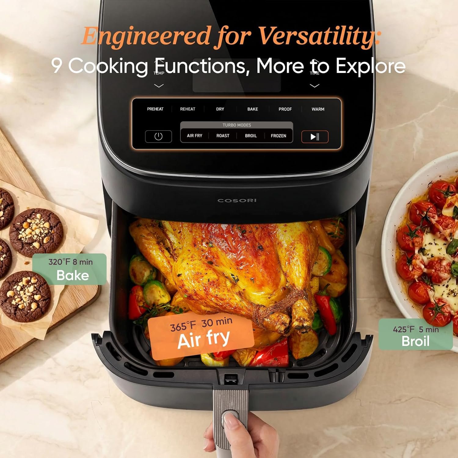 Cosori 9-in-1 TurboBlaze Air Fryer 6 Qt