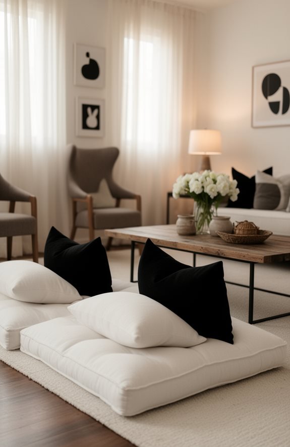 cozy easter lounge setup