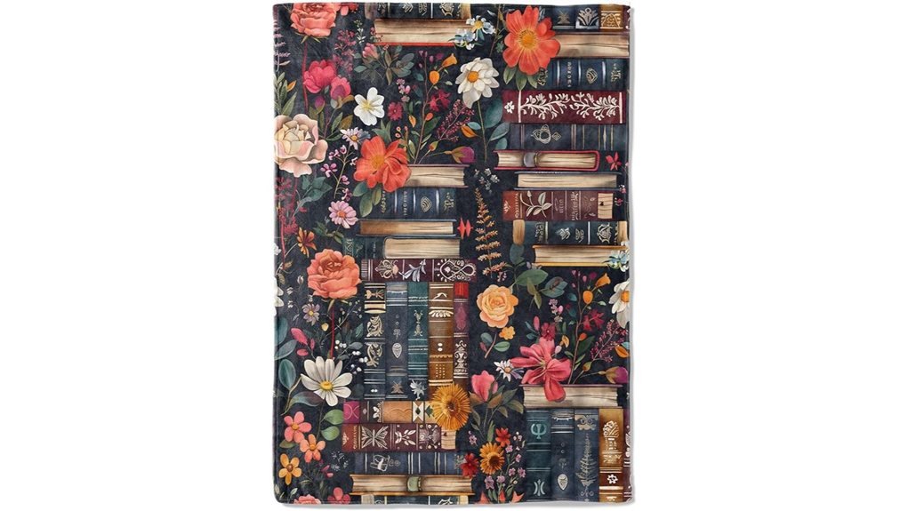 cozy vintage floral blanket