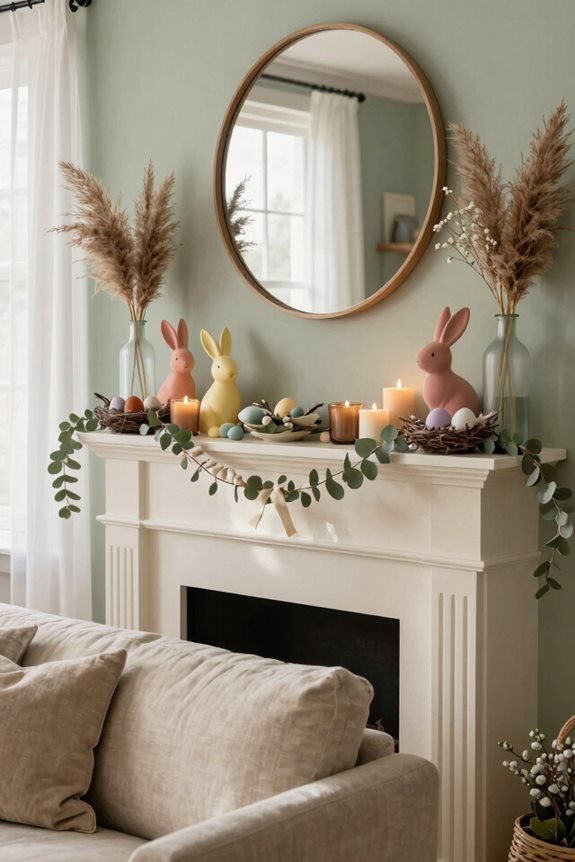 creative easter garland crafting