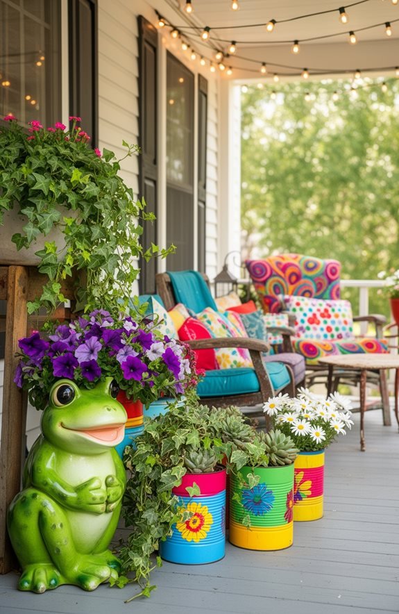 creative whimsical planter arrangements