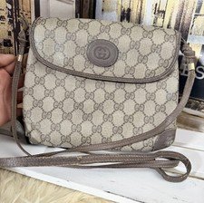 Damaged Vintage Gucci Monogram Purse *project Bag*selling As Is Plz Read
