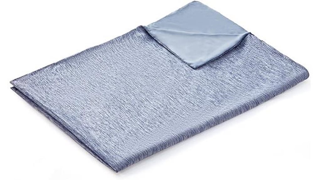 dark blue zippered blanket