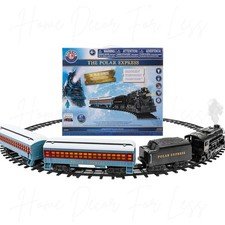 Deluxe Lights & Sounds Lionel The Polar Express Christmas Train Set w/ Bluetooth