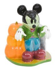 Disney Mickey Mouse Halloween Cookie Jar Canister Frankenstein 9x11.5 NEW