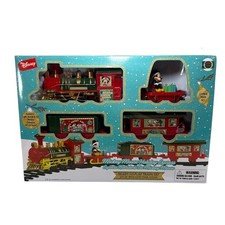 DISNEY Mickey Mouse HOLIDAY EXPRESS 12 Pc TRAIN SET Christmas 2024 Lights Sound
