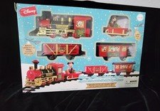 Disney Mickey Mouse Holiday Express 12 Piece Christmas Train Set Light & Sound