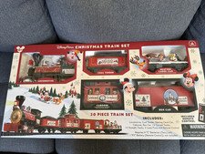 Disney Parks Christmas Railroad Train Set 30 Pieces Mickey & Friends New In Box