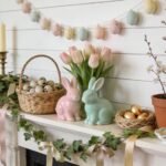 easter mantel decoration ideas