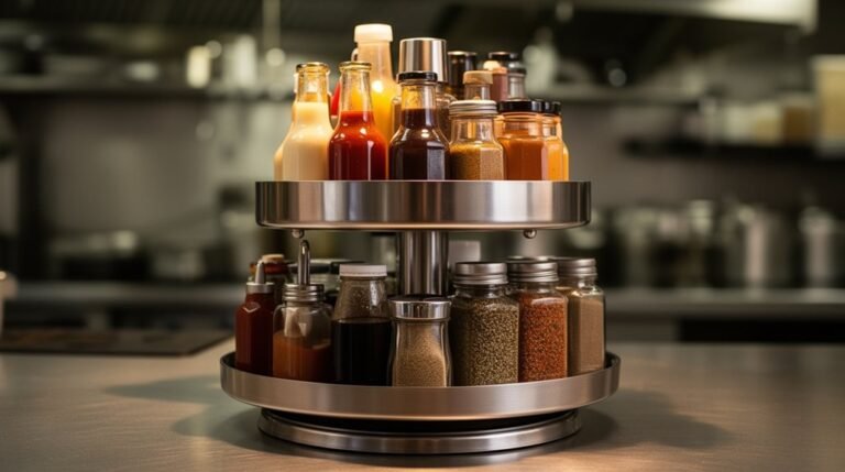 effortless spinning tiered organizers