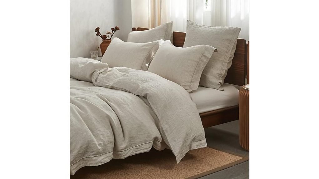 elegant king linen duvet