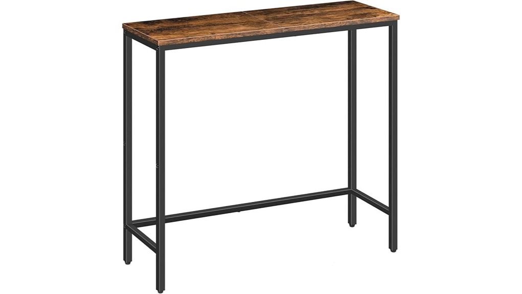 elegant narrow console table