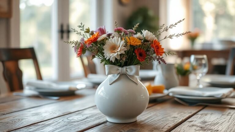 elegant white ceramic vase