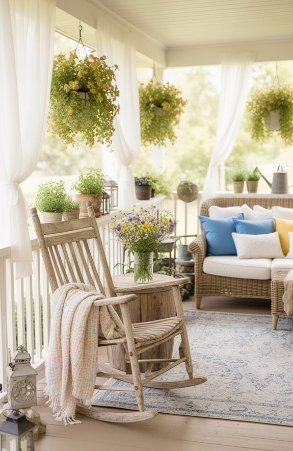 elevate porch with seasonal decor