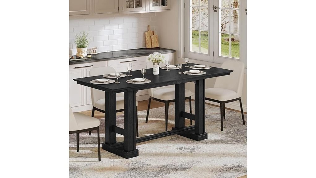 farmhouse dining table seating