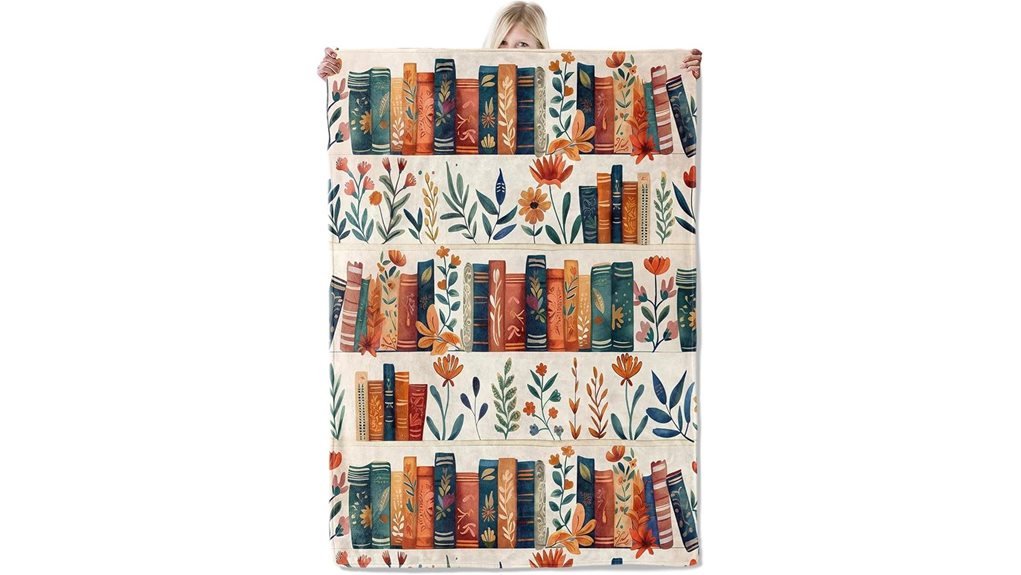 flannel blanket with flowers