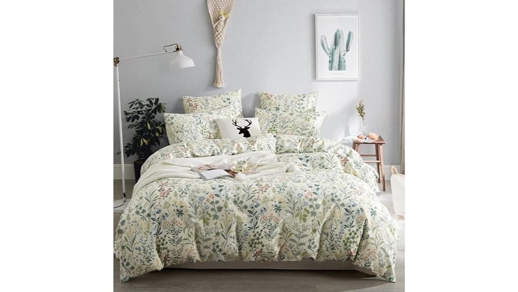 floral queen duvet set